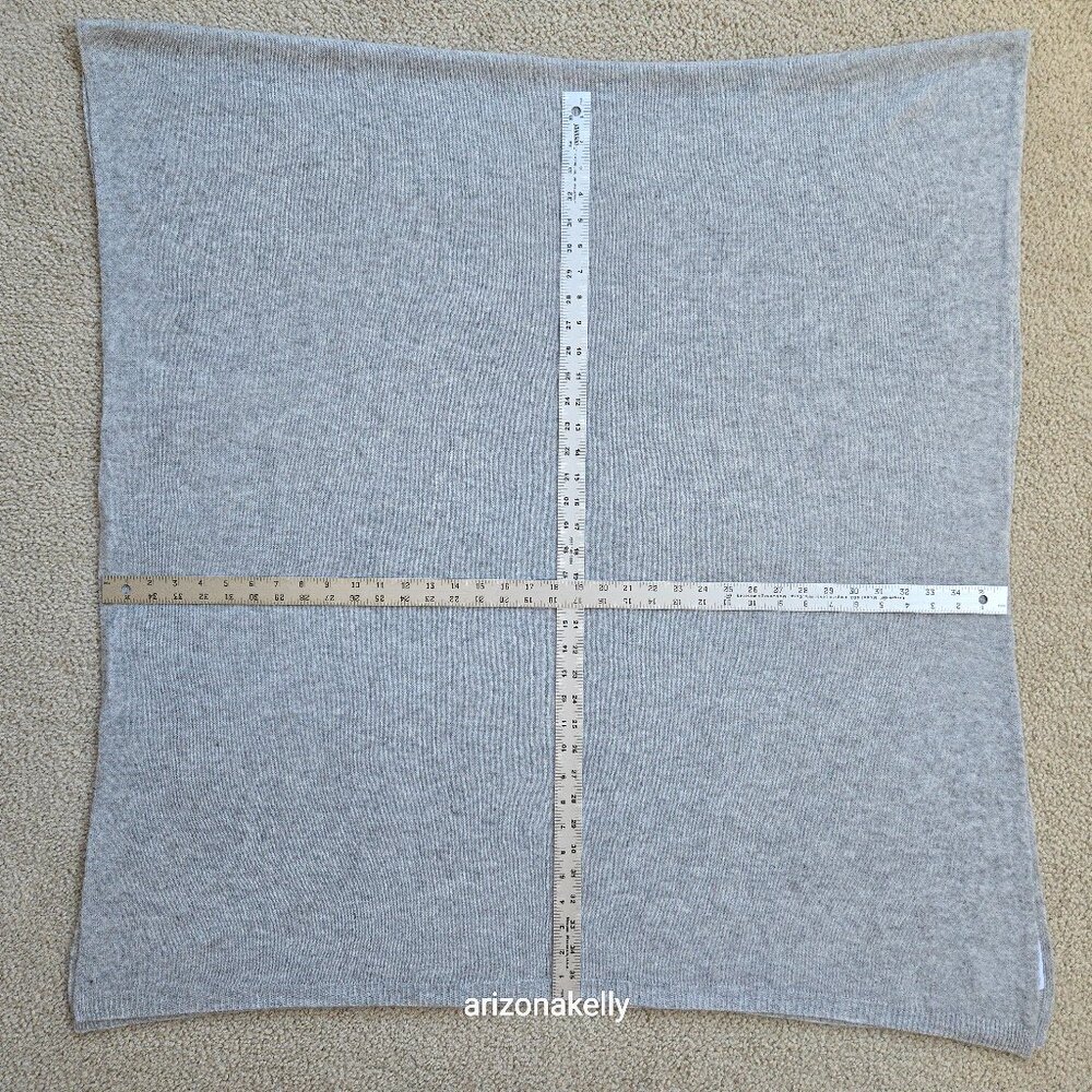NWOT Deane & White Cashmere Wrap Huge Heather Grey